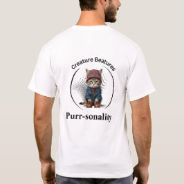 Camiseta gato peculiar en Escocia Tartán | Gracioso Sarcasm