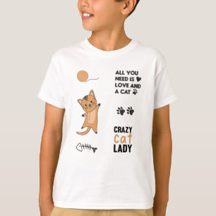 Camiseta Gato Pegatina de gatos negros Juego de hojas de pa