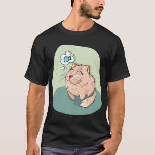 Camiseta Gato pensando en pescado
