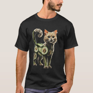 Camiseta Gato Pepino Diseño Divertido Amante de los Gatos