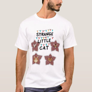 Camiseta Gato Pequeño Extraño - Gatos Lindos en Diseño de F