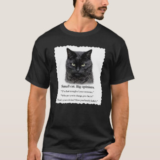Camiseta Gato Pequeño, Grandes Opiniones Borde Ondulado