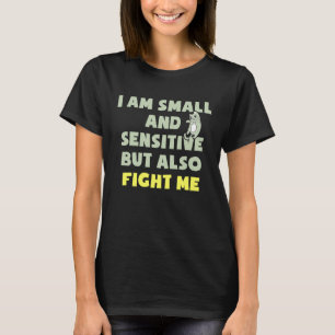 Camiseta Gato Pequeño y Sensible Pelea Riñe Gatito