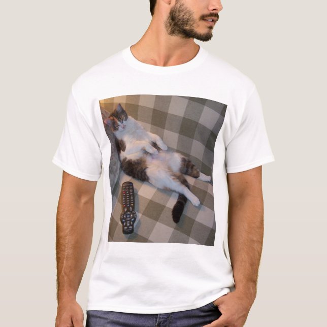 Camiseta Gato perezoso (Anverso)