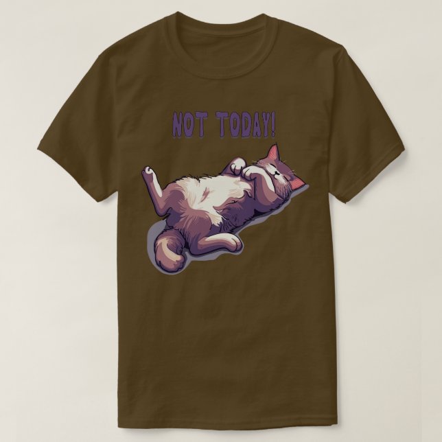 Camiseta Gato perezoso (Diseño del anverso)