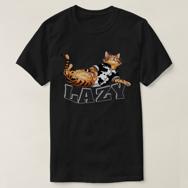 Camiseta Gato perezoso [ CC-CatCow ] (Diseño del anverso)