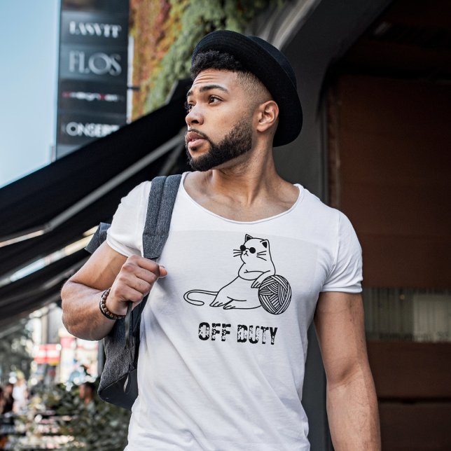 Camiseta Gato perezoso fuera de servicio - Gato lindo y gra (Subido por el creador)