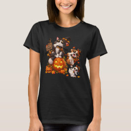 Camiseta ¡Gato Perro Fantasma Divertido Arte de Halloween c