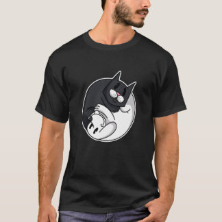 Camiseta Gato Perro Símbolo Yin Yang Animal Divertido Dueño