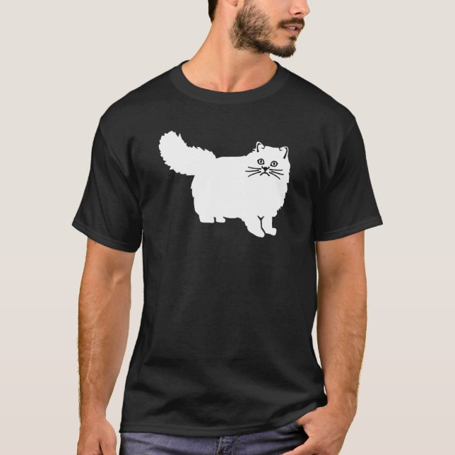 Camiseta gato persa (Anverso)