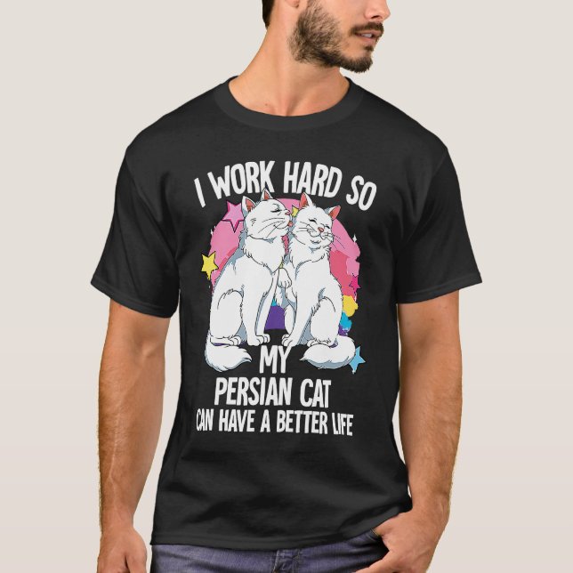 Camiseta Gato Persa  2 (Anverso)