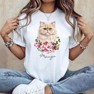 Camiseta Gato Persa Acuarela