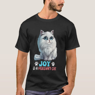 Camiseta Gato Persa ALEGRÍA ES UN GATO PERSA Gato Persa Div
