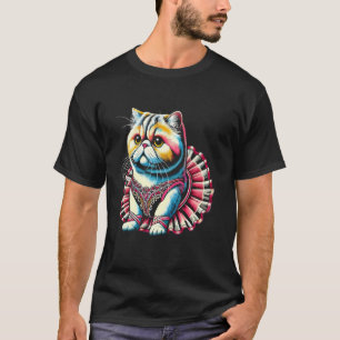 Camiseta Gato Persa Ballet Bailarina Adorable Tutú