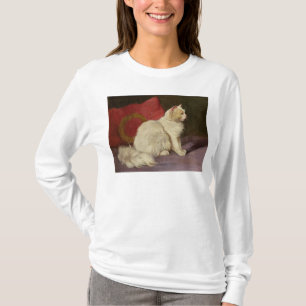 Camiseta Gato persa blanco
