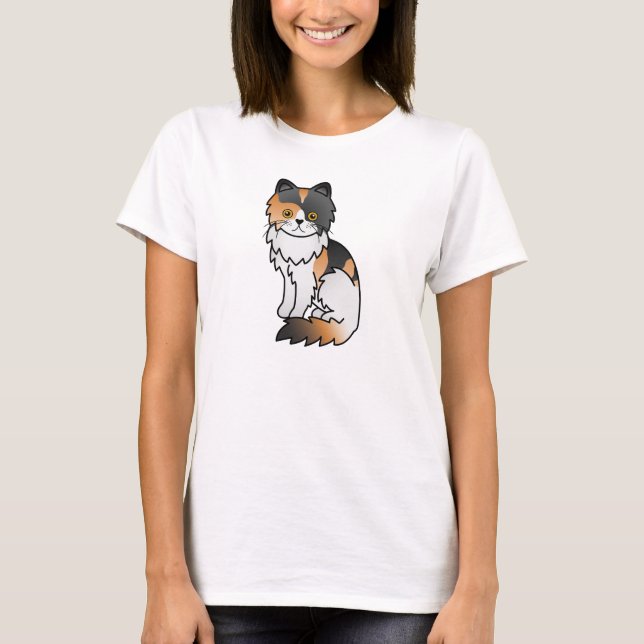 Camiseta Gato Persa Calico (Anverso)
