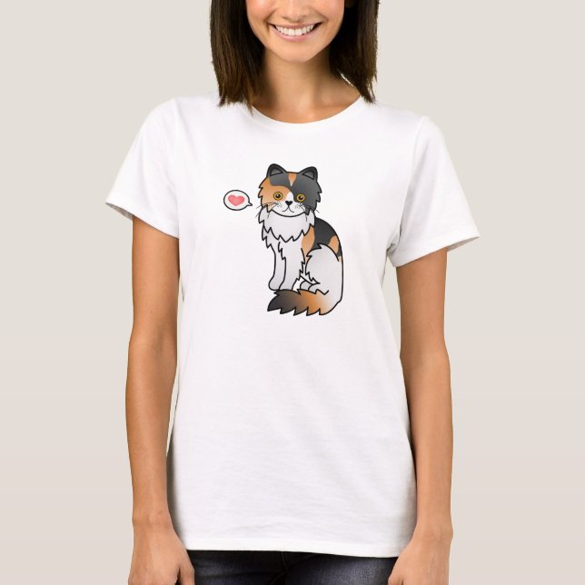 Camiseta Gato Persa Calico Amor (Anverso)