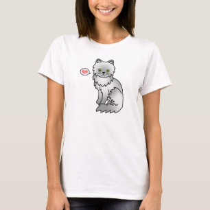 Camiseta Gato Persa Chinchilla Amor