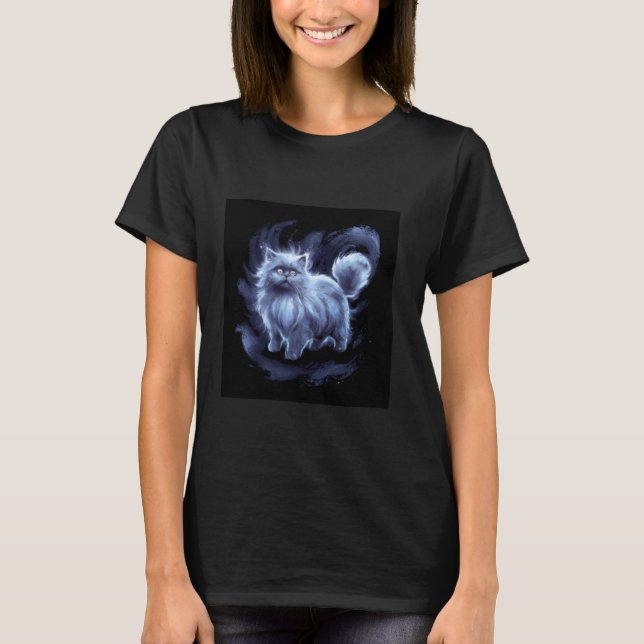 Camiseta Gato persa colorido (Anverso)
