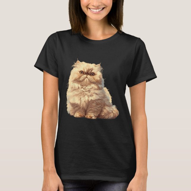 Camiseta Gato persa de gatos persas (Anverso)