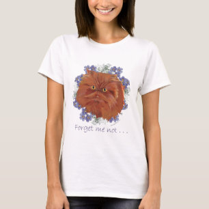 Camiseta Gato Persa de Pelo Largo Rojo