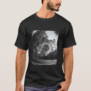 Camiseta Gato Persa Divertido Saltando en Trampolín Amante 