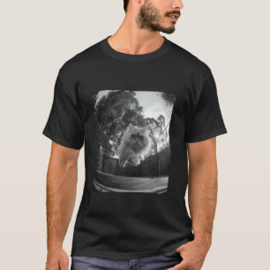 Camiseta Gato Persa Divertido Saltando en Trampolín Amante