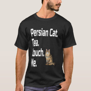 Camiseta Gato Persa Divertido Té Sofá Me Amante Mamá Papá A