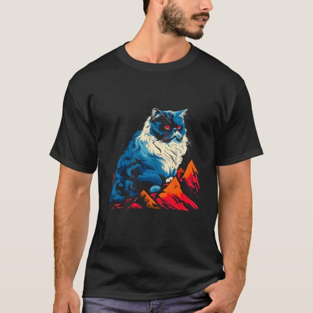 Camiseta Gato persa espiritual (Anverso)