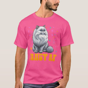 Camiseta Gato Persa FANCY AF Dueños Divertidos de Gatos Per