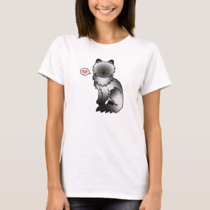 Camiseta Gato Persa Fumador Amor