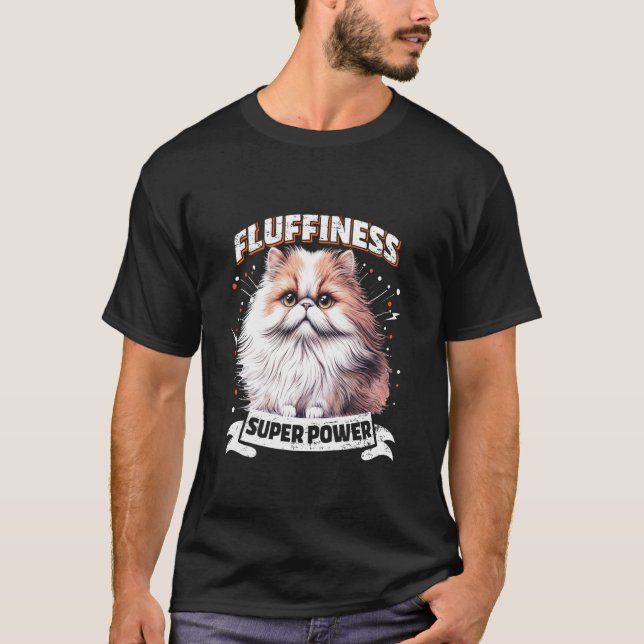 Camiseta Gato Persa LA ESponjosidad ES MI SUPERPODER Fu Vin (Anverso)