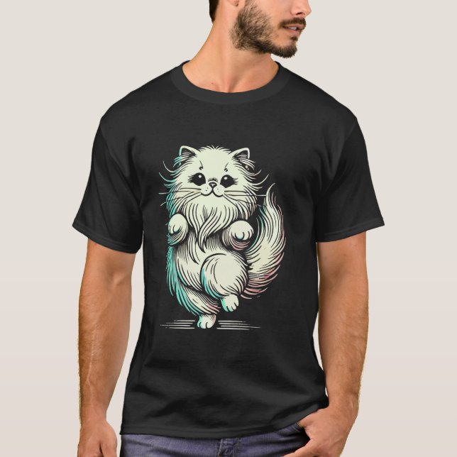 Camiseta Gato Persa Lindo (Anverso)