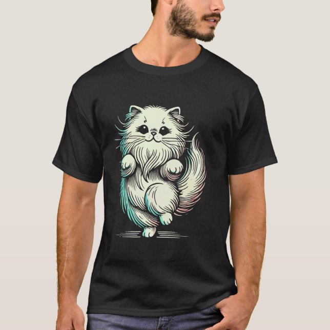 Camiseta Gato Persa Lindo (Anverso)