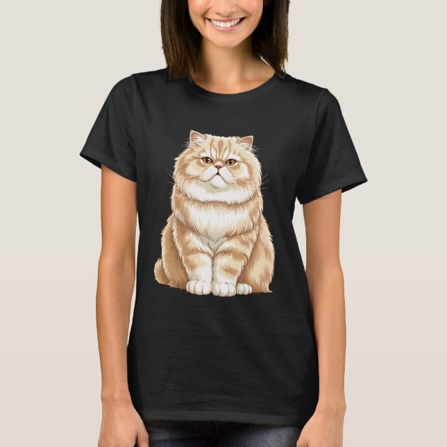 Camiseta Gato persa lindo (Anverso)