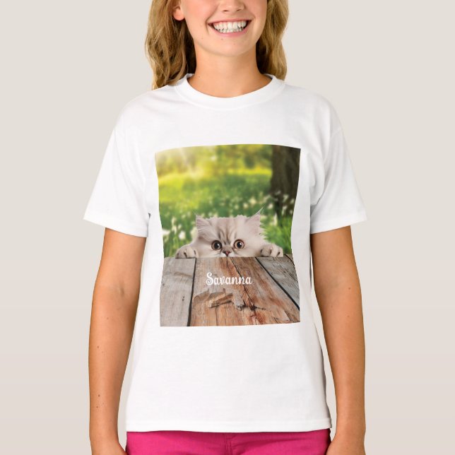 Camiseta Gato persa lindo (Anverso)