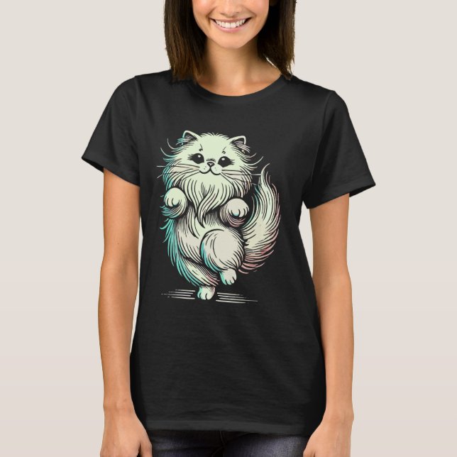 Camiseta Gato persa lindo (Anverso)
