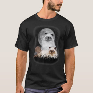 Camiseta gato persa lindo con gato persa lunar mascota