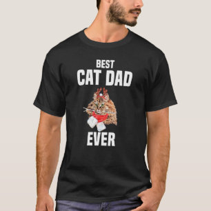 Camiseta Gato persa lindo con traje de reno Mejor gato D