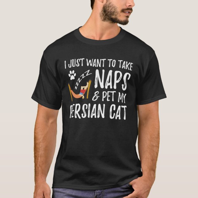 Camiseta Gato Persa Mamá Nap Cat Idea (Anverso)