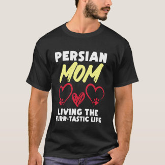 Camiseta GATO PERSA MAMÁ VIVIENDO LA VIDA FURR-TÁSTICA Dive