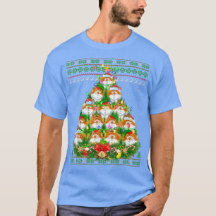 Camiseta Gato persa navideño árbol de la iluminación Gato p