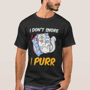 Camiseta Gato Persa NO RONCO, RONRONEO Gato Persa Divertido