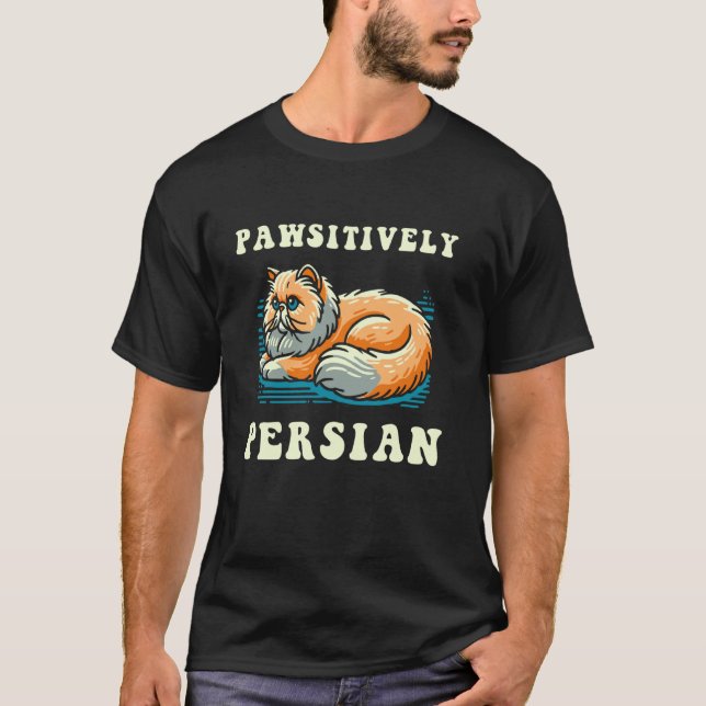 Camiseta Gato Persa Positivamente (Anverso)