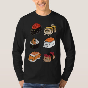 CAMISETA GATO PERSA SUSHI PARA GATO
