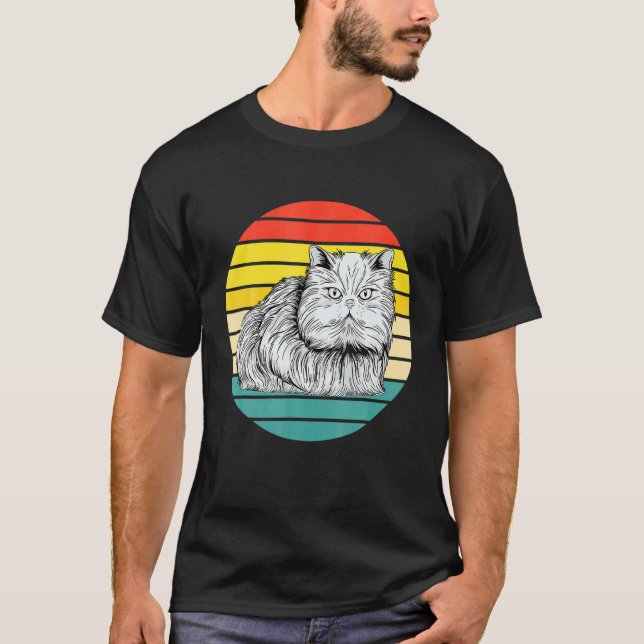 Camiseta Gato Persa Vintage (Anverso)