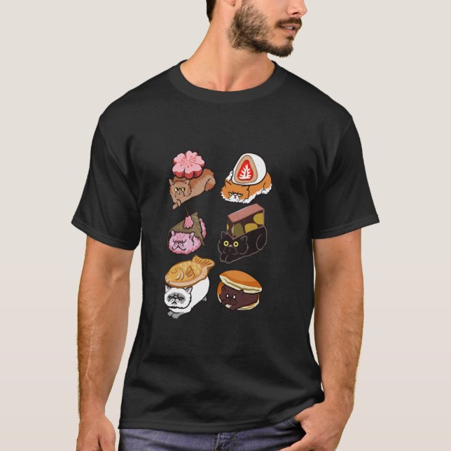 Camiseta Gato Persa Wagashi (Anverso)
