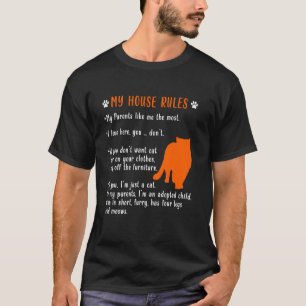 Camiseta GATO PERSIANO REGLA A divertidos aficionados a los