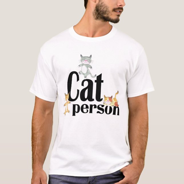 Camiseta Gato Persona Gatita Gatitos (Anverso)