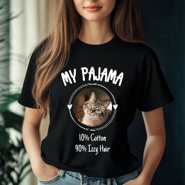Camiseta Gato personalizado Pajama - Regalo personalizado d